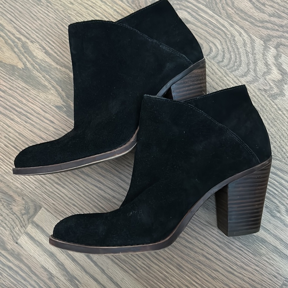 Lucky Brand Suede Heeled Booties